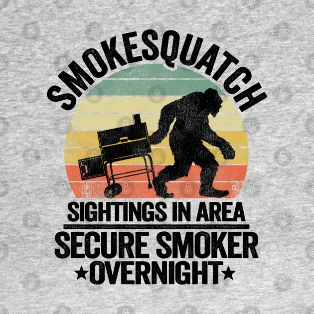 Smokesquatch Sightings In Area Funny BBQ by Kuehni